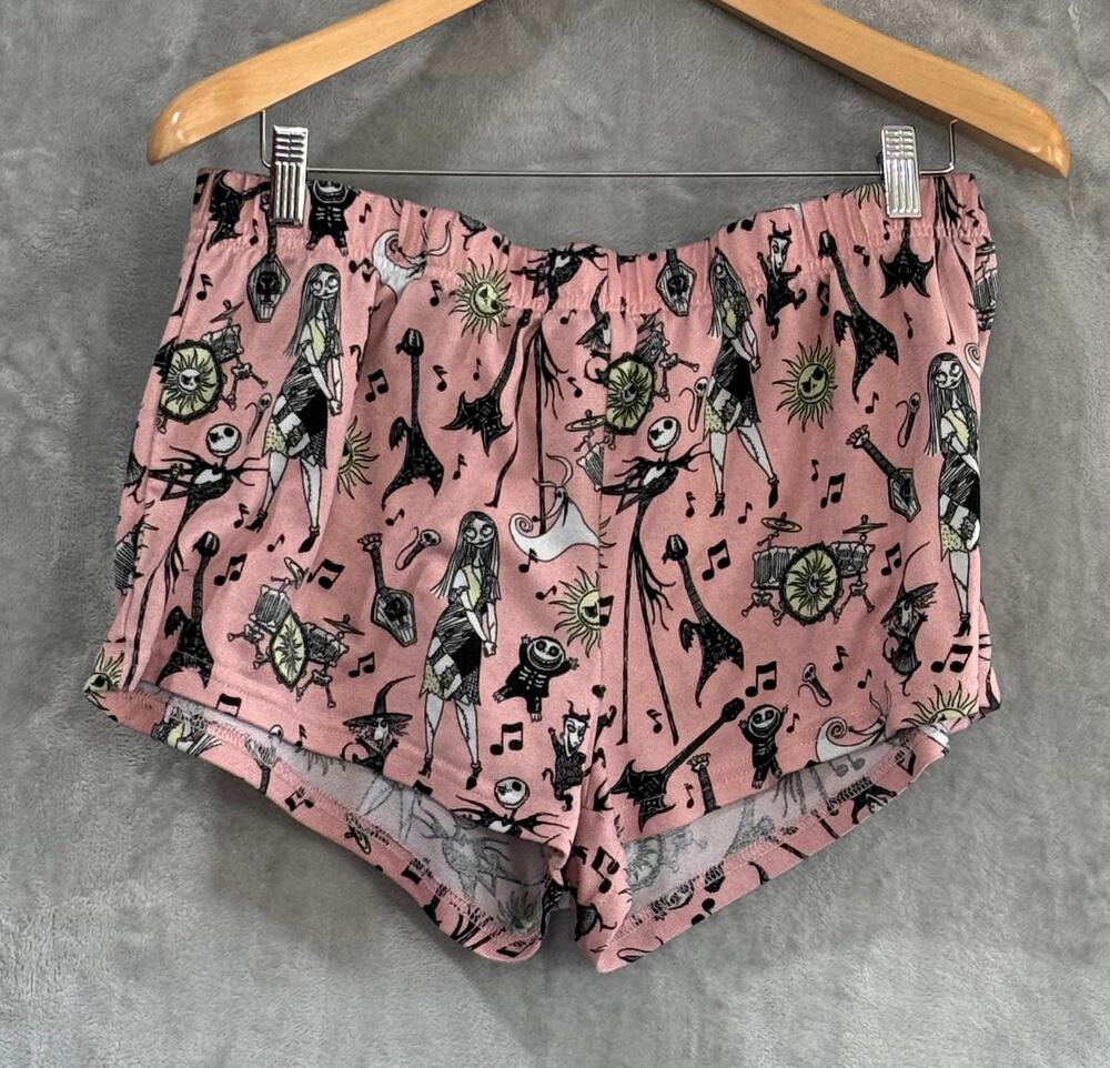 Disney Nightmare Before Christmas Jack Skellington Pajamas Sleep Shorts Womens L